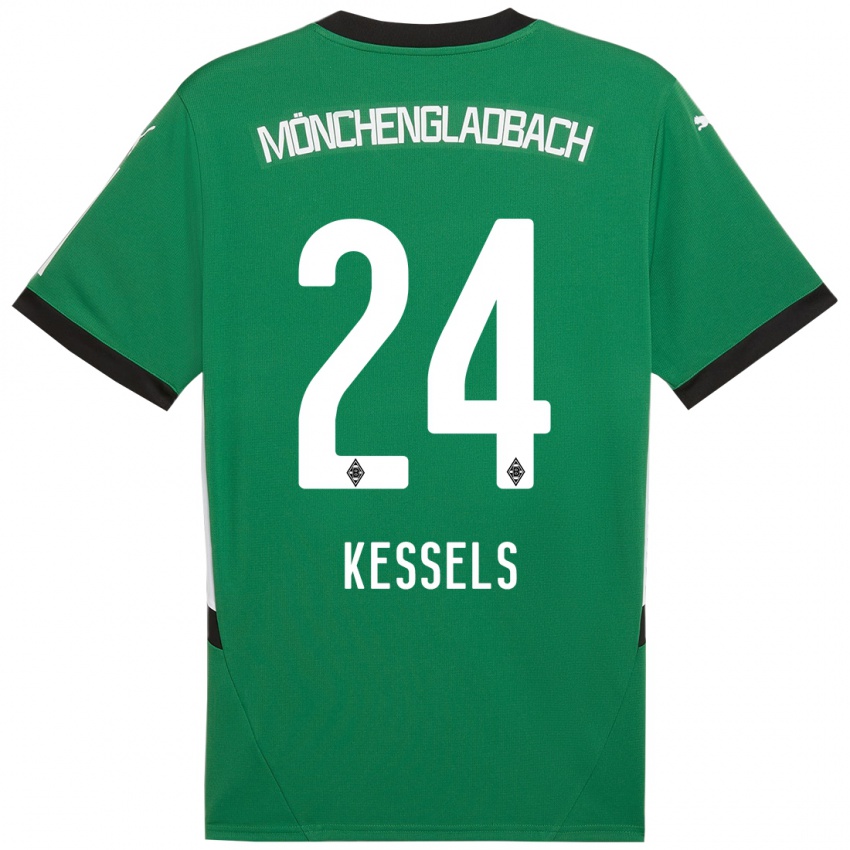 Kinder Imke Kessels #24 Grün Weiß Auswärtstrikot Trikot 2024/25 T-Shirt