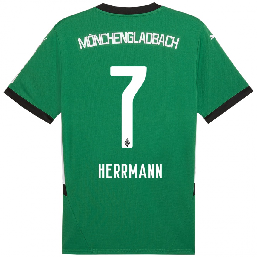 Kinder Patrick Herrmann #7 Grün Weiß Auswärtstrikot Trikot 2024/25 T-Shirt