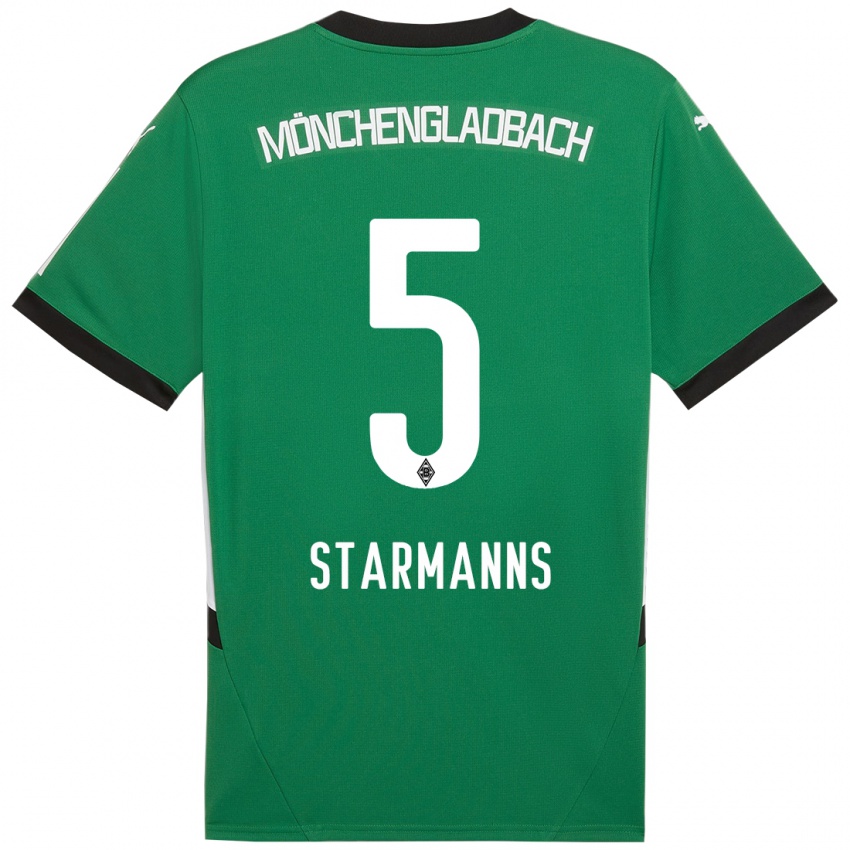 Kinder Sandra Starmanns #5 Grün Weiß Auswärtstrikot Trikot 2024/25 T-Shirt