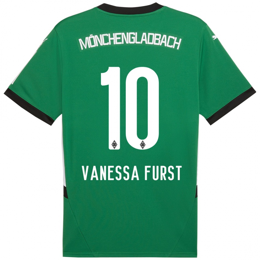 Kinder Vanessa Fürst #10 Grün Weiß Auswärtstrikot Trikot 2024/25 T-Shirt