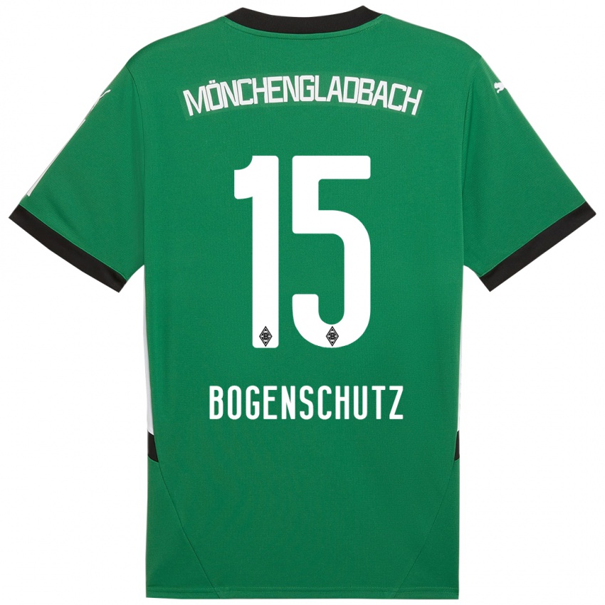 Kinder Kerstin Bogenschutz #15 Grün Weiß Auswärtstrikot Trikot 2024/25 T-Shirt