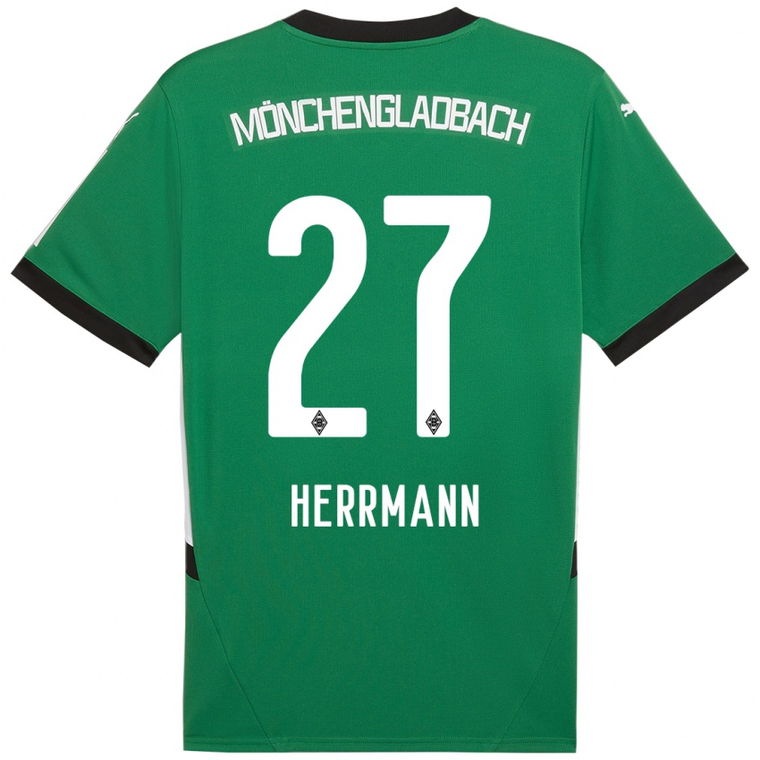 Kinder Michelle Herrmann #27 Grün Weiß Auswärtstrikot Trikot 2024/25 T-Shirt