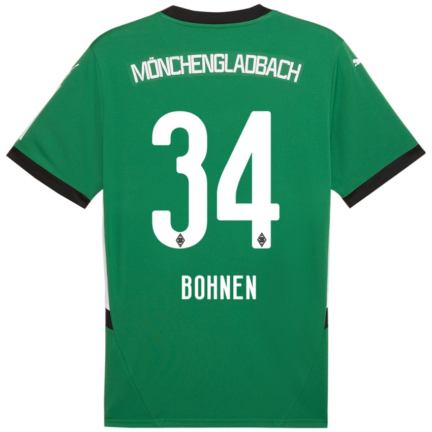 Kinder Bohnen #34 Grün Weiß Auswärtstrikot Trikot 2024/25 T-Shirt