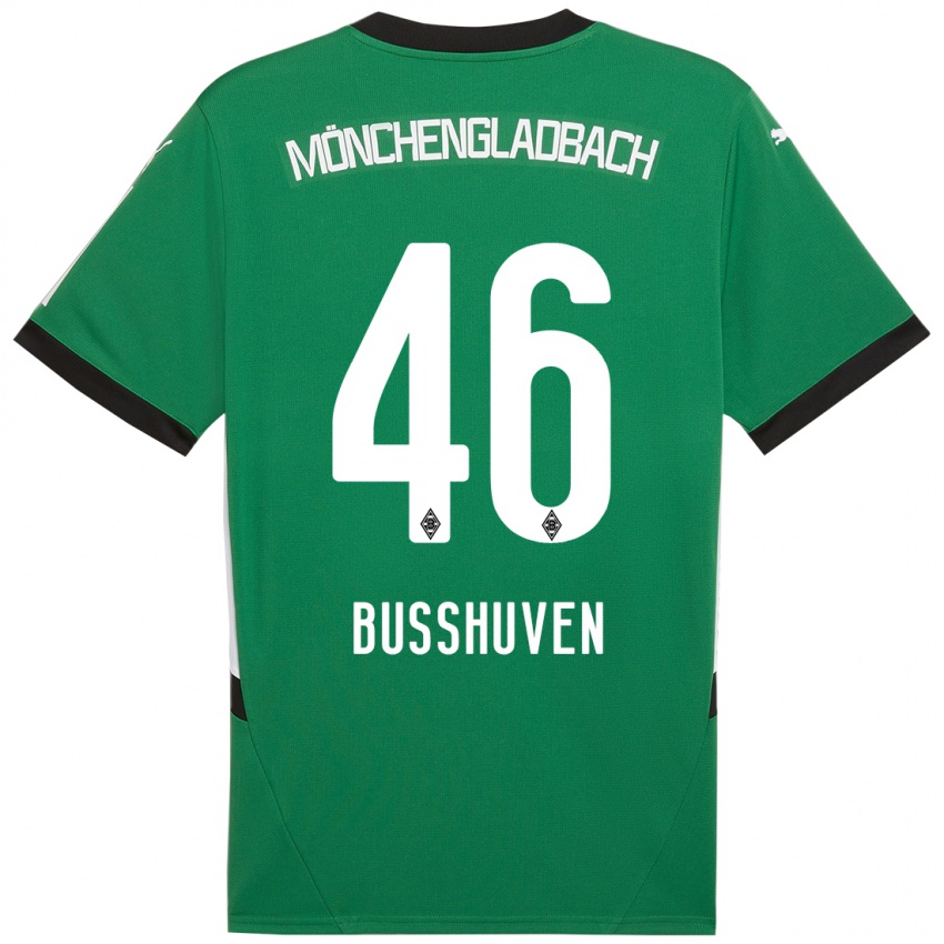 Kinder Alina Busshuven #46 Grün Weiß Auswärtstrikot Trikot 2024/25 T-Shirt