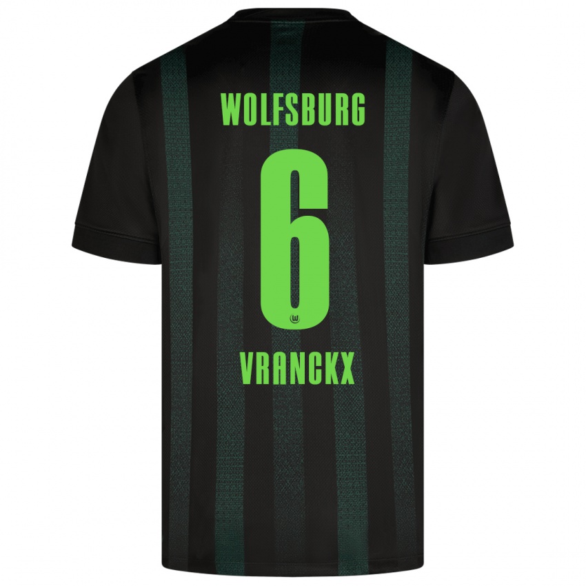 Kinder Aster Vranckx #6 Dunkelgrün Auswärtstrikot Trikot 2024/25 T-Shirt