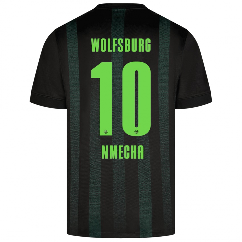 Kinder Lukas Nmecha #10 Dunkelgrün Auswärtstrikot Trikot 2024/25 T-Shirt