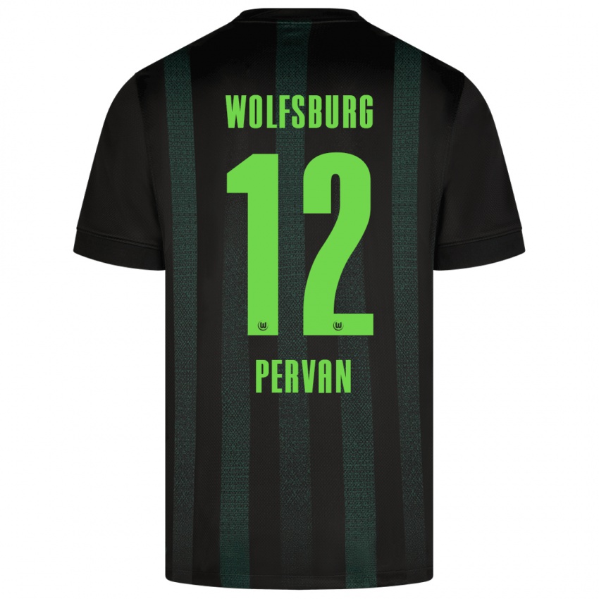 Kinder Pavao Pervan #12 Dunkelgrün Auswärtstrikot Trikot 2024/25 T-Shirt