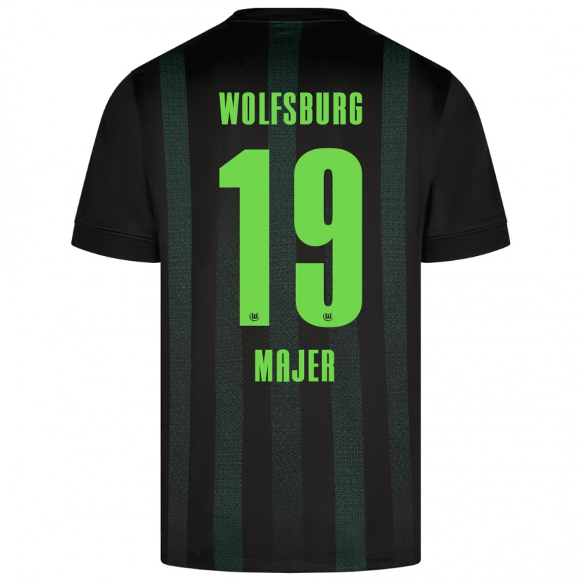 Kinder Lovro Majer #19 Dunkelgrün Auswärtstrikot Trikot 2024/25 T-Shirt