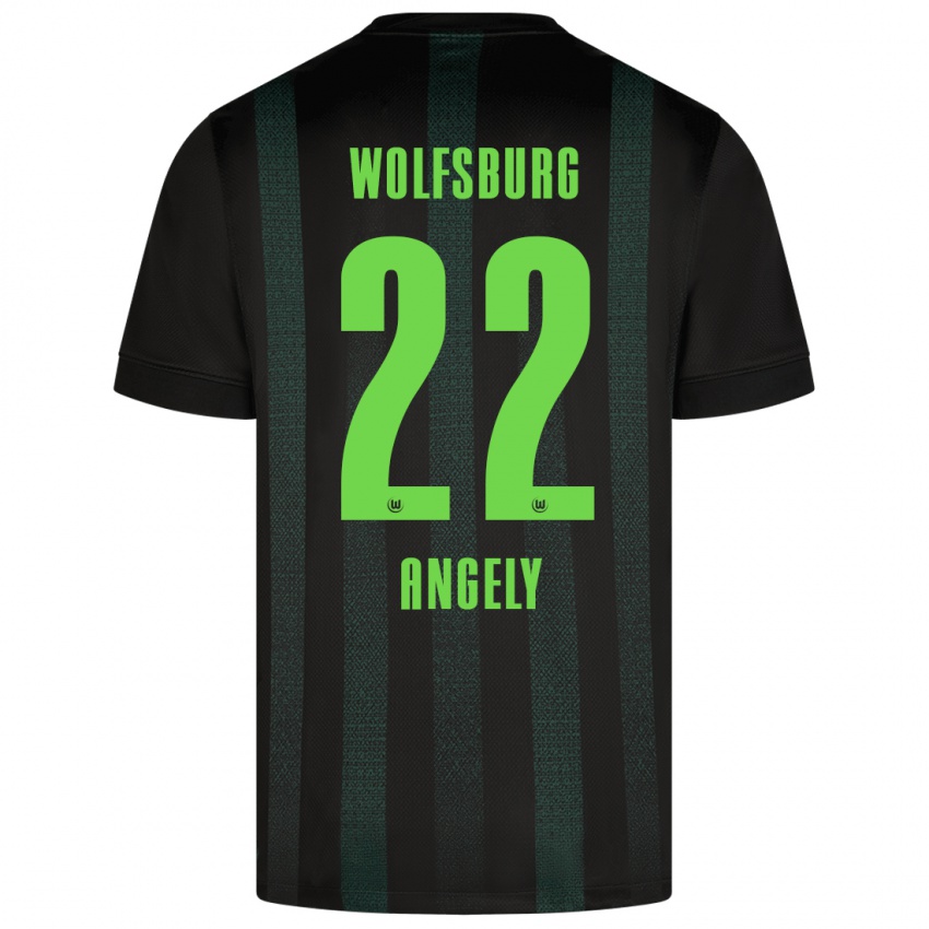 Kinder Mathys Angély #22 Dunkelgrün Auswärtstrikot Trikot 2024/25 T-Shirt