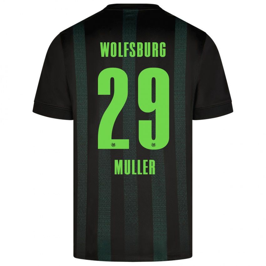 Kinder Marius Müller #29 Dunkelgrün Auswärtstrikot Trikot 2024/25 T-Shirt