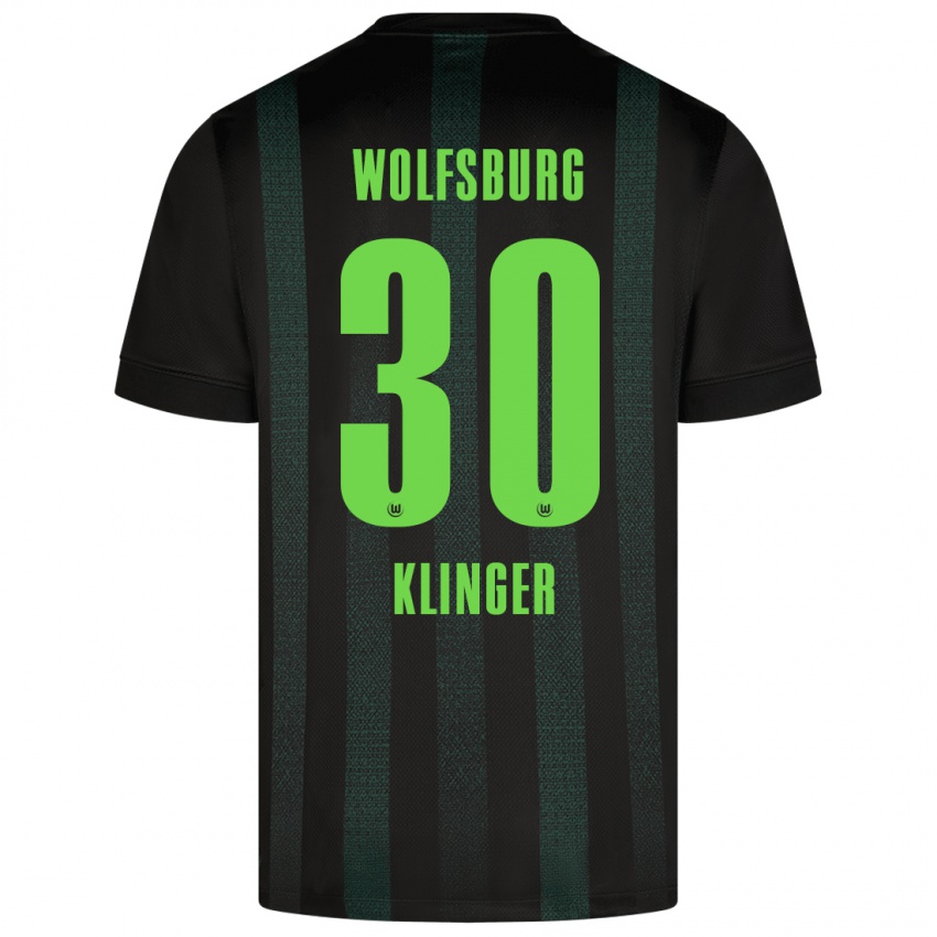 Kinder Niklas Klinger #30 Dunkelgrün Auswärtstrikot Trikot 2024/25 T-Shirt