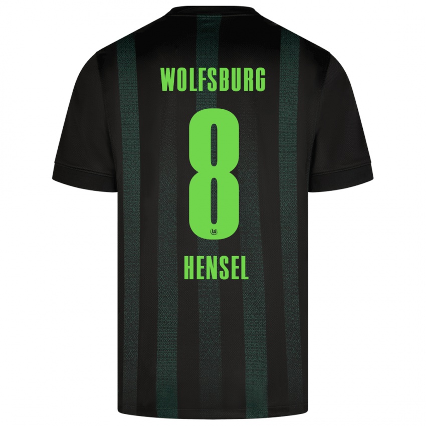 Kinder Pharell Hensel #8 Dunkelgrün Auswärtstrikot Trikot 2024/25 T-Shirt