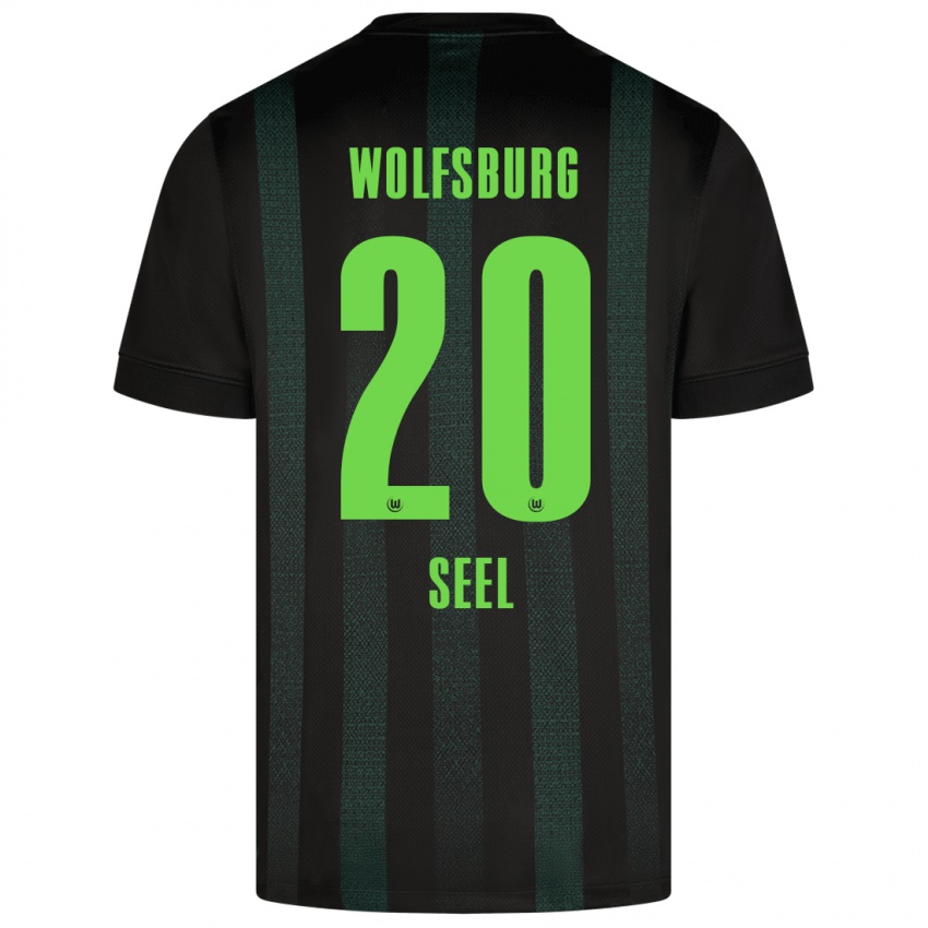 Kinder William Seel #20 Dunkelgrün Auswärtstrikot Trikot 2024/25 T-Shirt