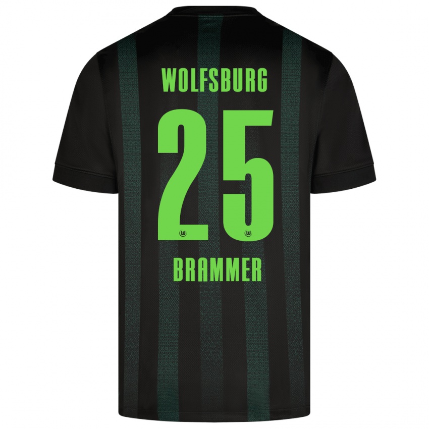 Kinder Ole Brammer #25 Dunkelgrün Auswärtstrikot Trikot 2024/25 T-Shirt