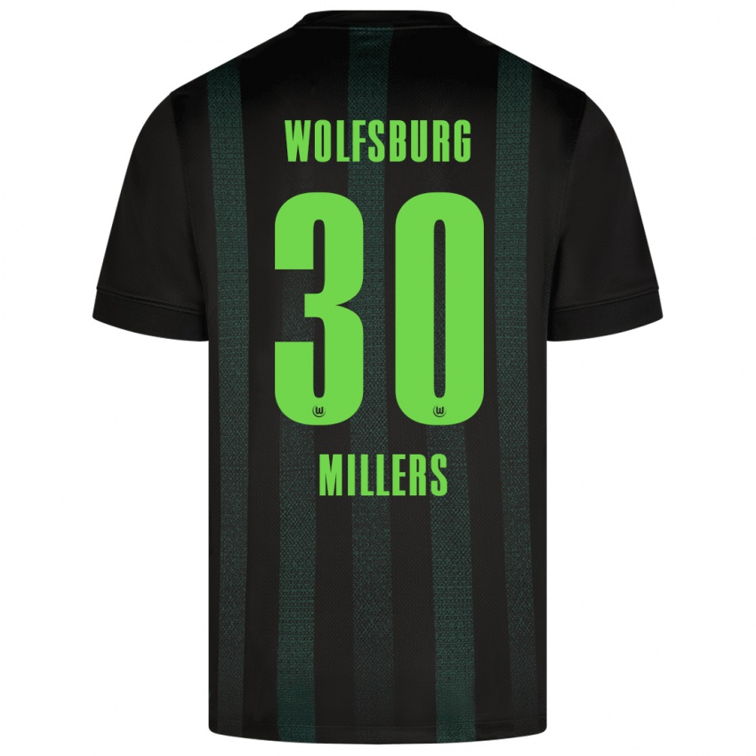 Kinder Kristers Millers #30 Dunkelgrün Auswärtstrikot Trikot 2024/25 T-Shirt