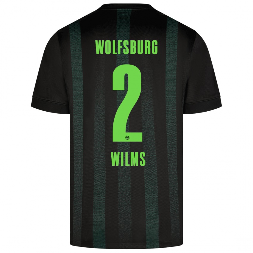 Kinder Lynn Wilms #2 Dunkelgrün Auswärtstrikot Trikot 2024/25 T-Shirt