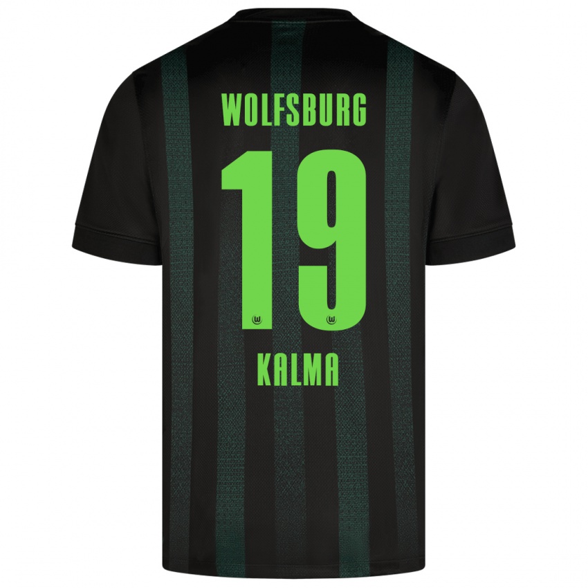 Kinder Fenna Kalma #19 Dunkelgrün Auswärtstrikot Trikot 2024/25 T-Shirt