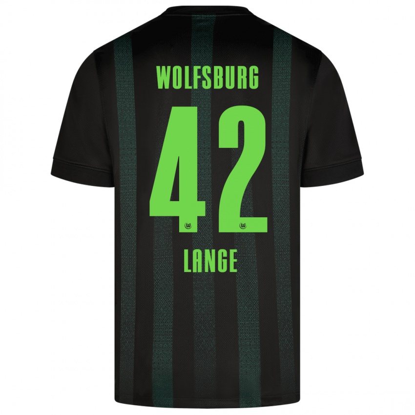 Kinder Felix Lange #42 Dunkelgrün Auswärtstrikot Trikot 2024/25 T-Shirt