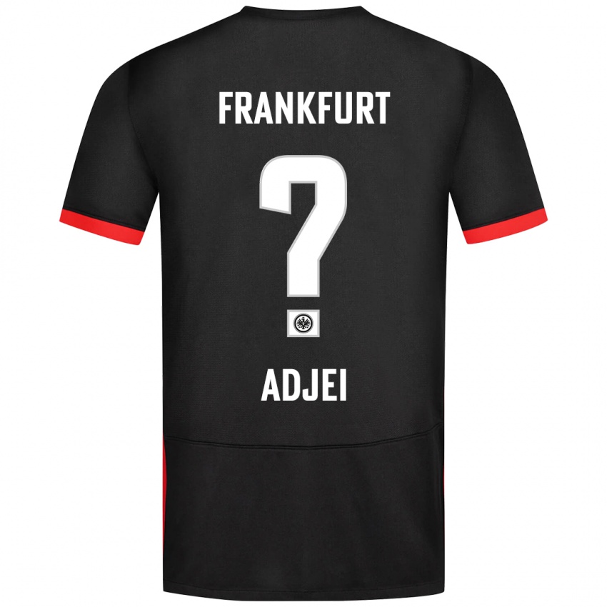 Kinder Allen Adjei #0 Schwarz Auswärtstrikot Trikot 2024/25 T-Shirt