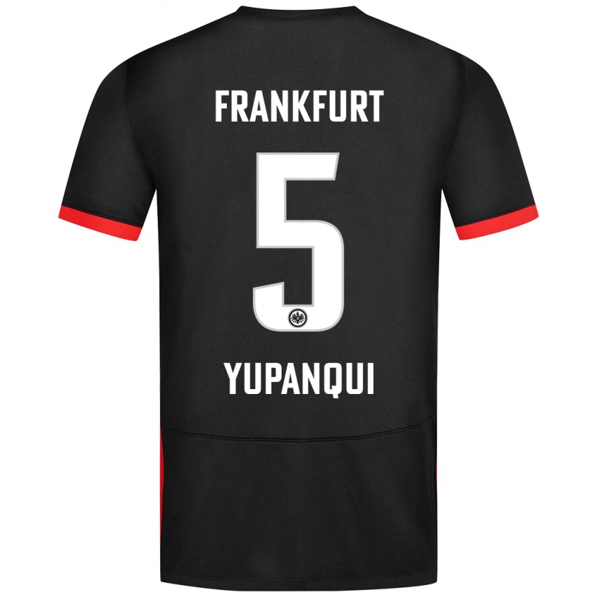 Kinder Philipp Eisele Yupanqui #5 Schwarz Auswärtstrikot Trikot 2024/25 T-Shirt