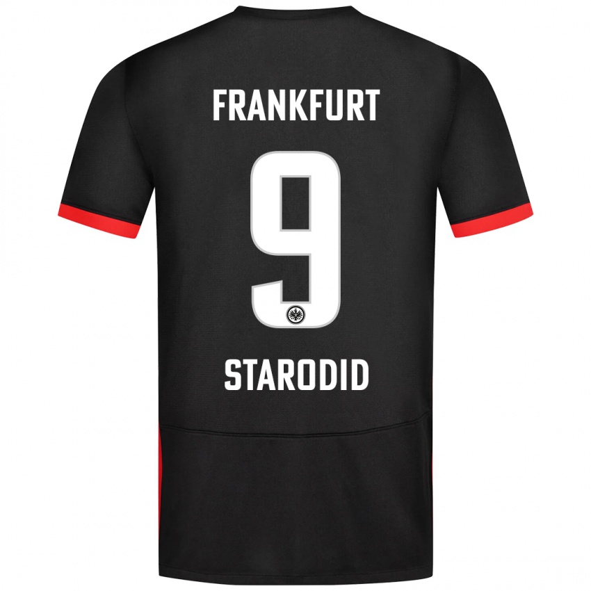 Kinder Daniel Starodid #9 Schwarz Auswärtstrikot Trikot 2024/25 T-Shirt