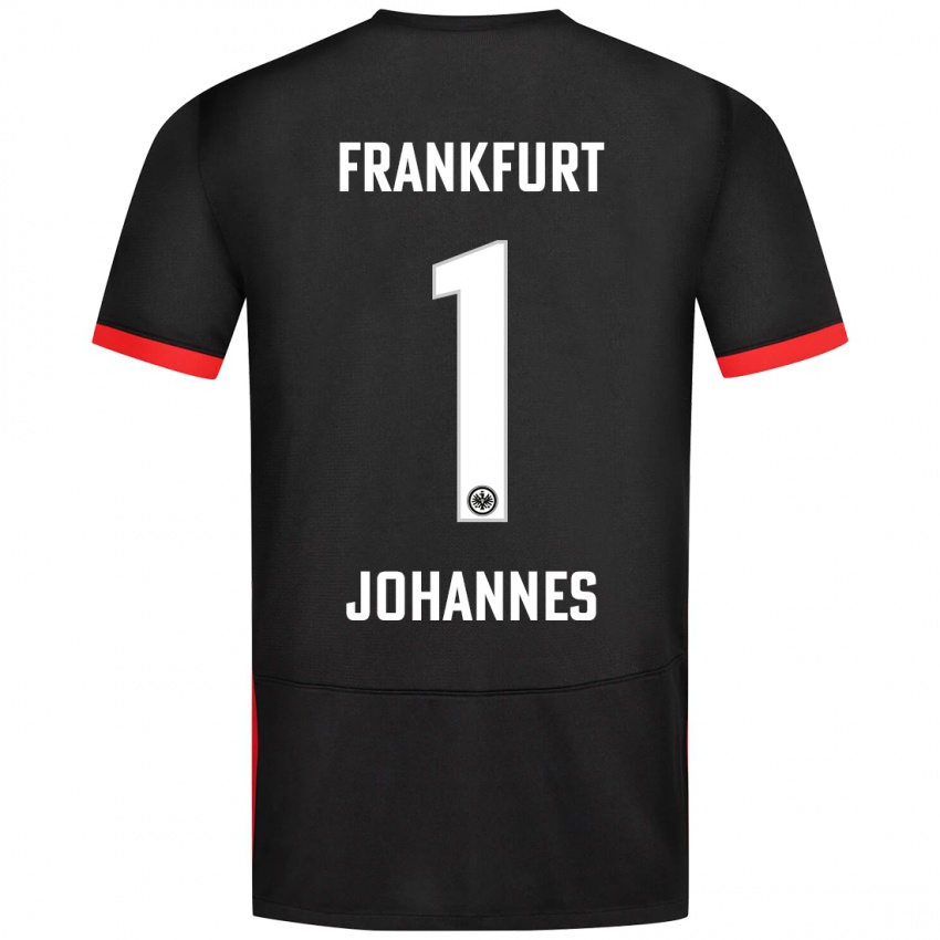 Kinder Stina Johannes #1 Schwarz Auswärtstrikot Trikot 2024/25 T-Shirt