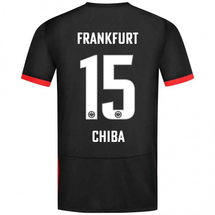 Kinder Remina Chiba #15 Schwarz Auswärtstrikot Trikot 2024/25 T-Shirt