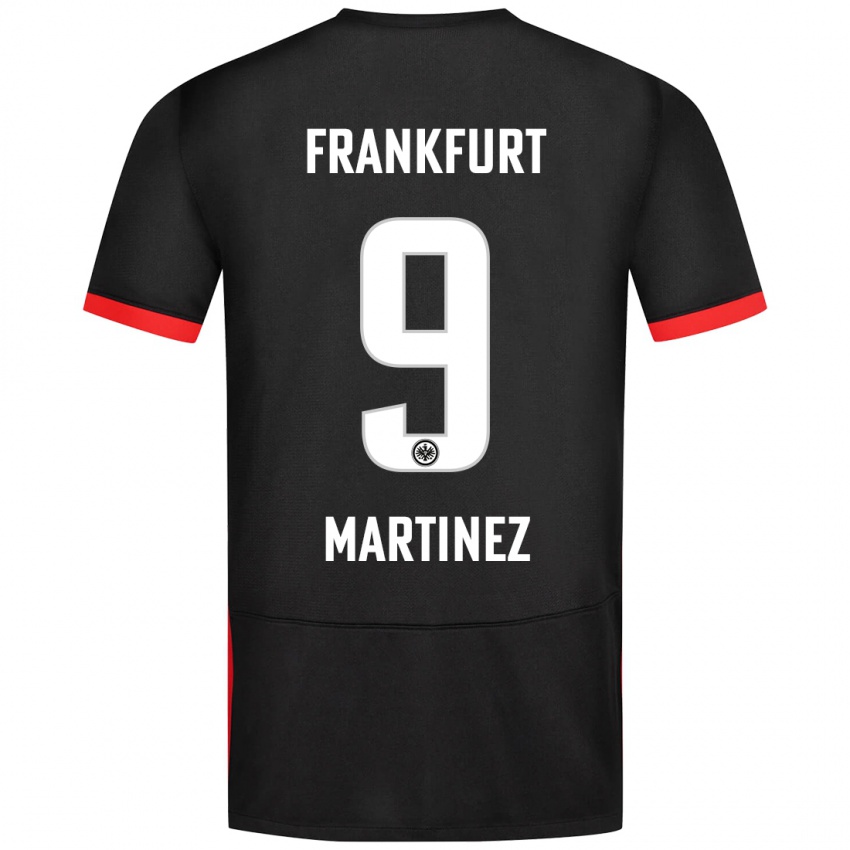 Kinder Shekiera Martínez #9 Schwarz Auswärtstrikot Trikot 2024/25 T-Shirt