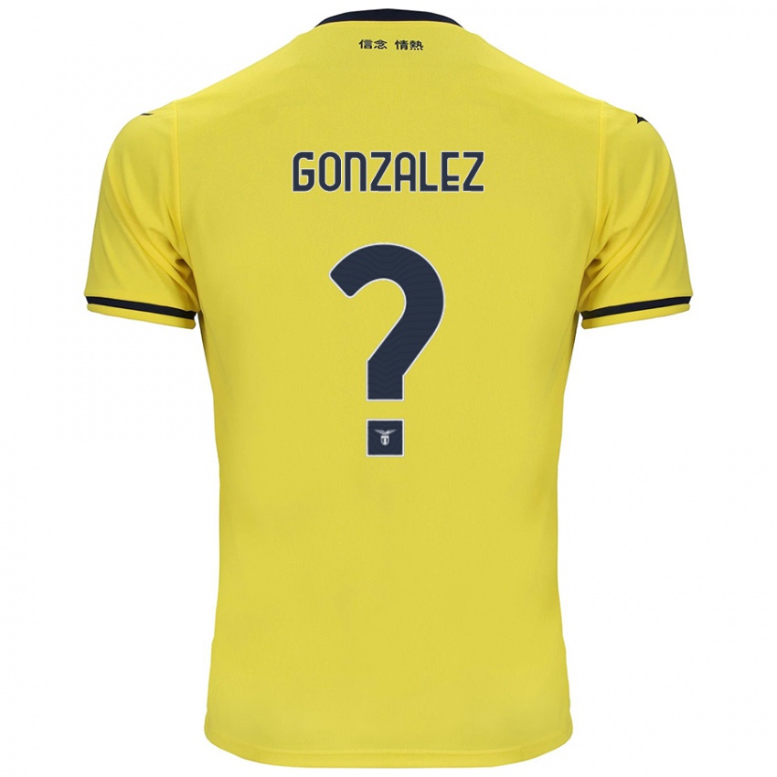 Kinder Diego González #0 Gelb Auswärtstrikot Trikot 2024/25 T-Shirt