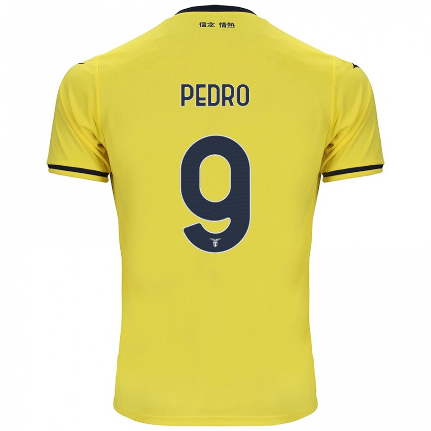 Kinder Pedro #9 Gelb Auswärtstrikot Trikot 2024/25 T-Shirt