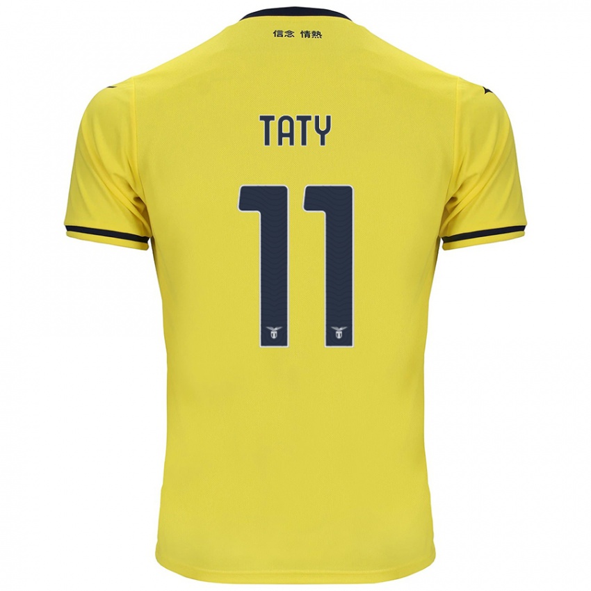 Kinder Taty Castellanos #11 Gelb Auswärtstrikot Trikot 2024/25 T-Shirt