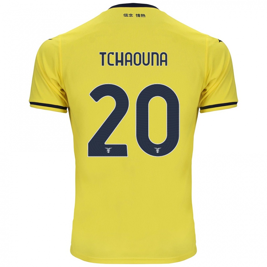 Kinder Loum Tchaouna #20 Gelb Auswärtstrikot Trikot 2024/25 T-Shirt