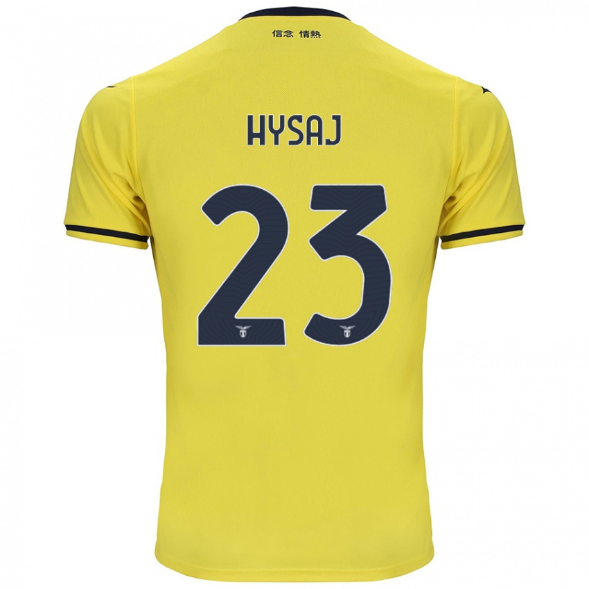 Kinder Elseid Hysaj #23 Gelb Auswärtstrikot Trikot 2024/25 T-Shirt