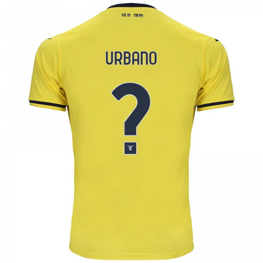 Kinder Nicolò Urbano #0 Gelb Auswärtstrikot Trikot 2024/25 T-Shirt