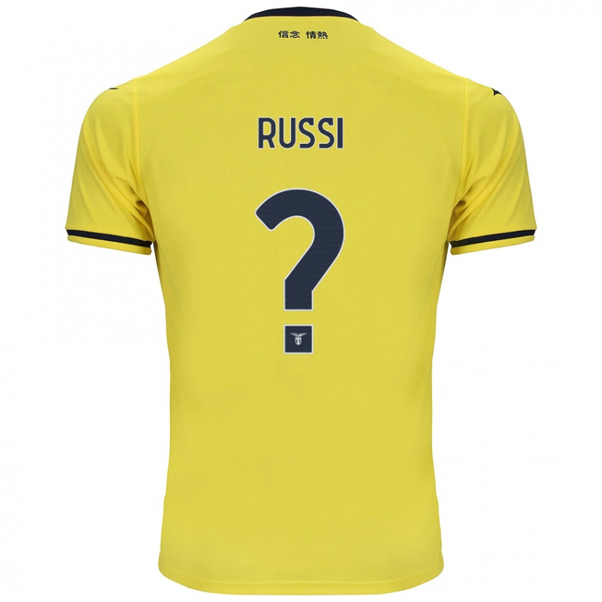 Kinder Gabriele Russi #0 Gelb Auswärtstrikot Trikot 2024/25 T-Shirt