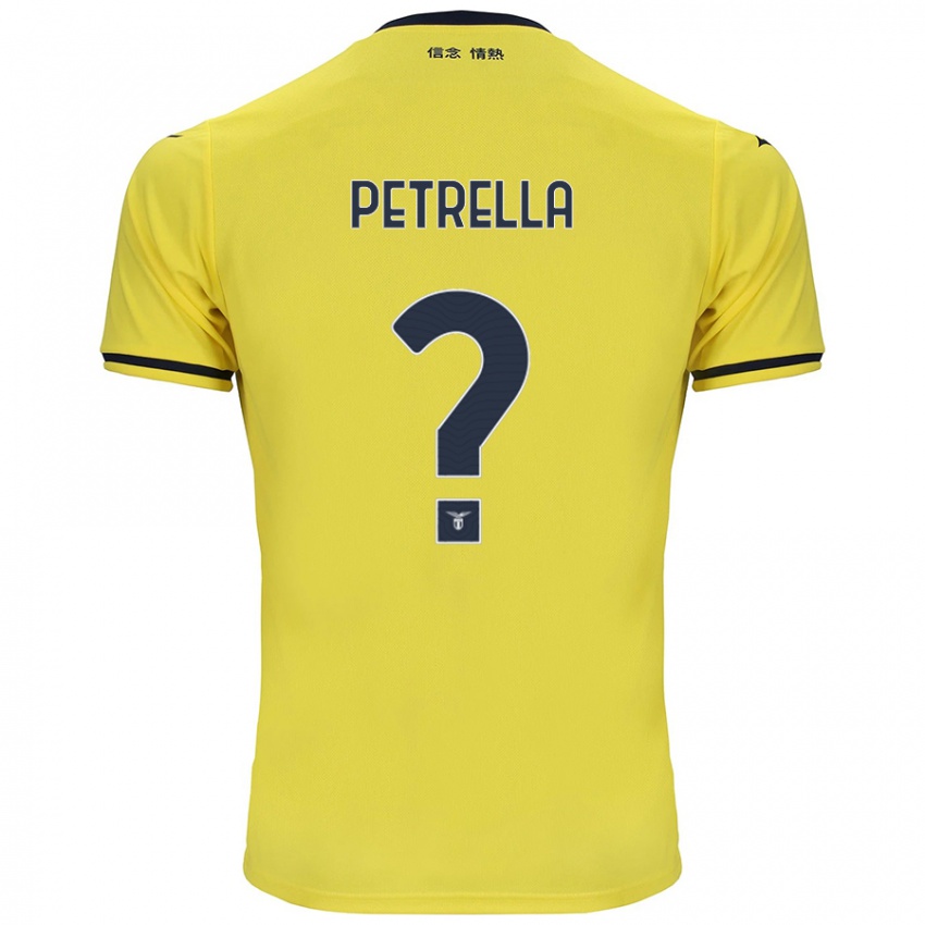 Kinder Anthony Petrella #0 Gelb Auswärtstrikot Trikot 2024/25 T-Shirt