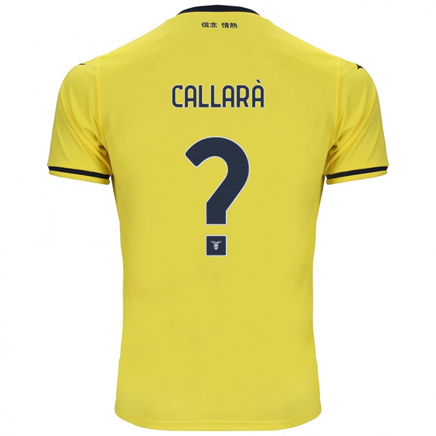 Kinder Nicholas Callarà #0 Gelb Auswärtstrikot Trikot 2024/25 T-Shirt