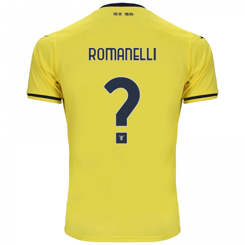 Kinder Nicolas Romanelli #0 Gelb Auswärtstrikot Trikot 2024/25 T-Shirt