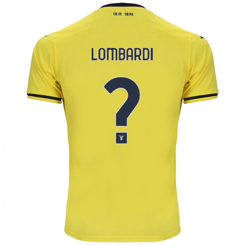 Kinder Pierlorenzo Lombardi #0 Gelb Auswärtstrikot Trikot 2024/25 T-Shirt