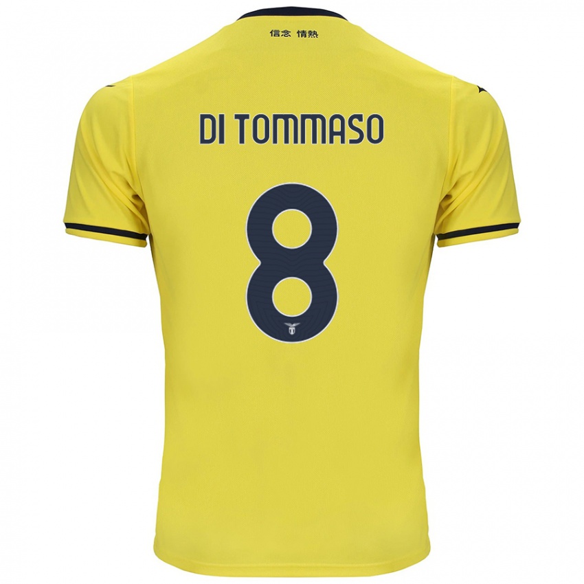 Kinder Leonardo Di Tommaso #8 Gelb Auswärtstrikot Trikot 2024/25 T-Shirt