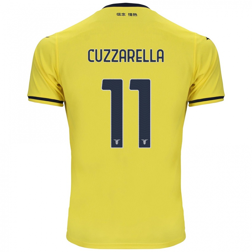 Kinder Cristian Cuzzarella #11 Gelb Auswärtstrikot Trikot 2024/25 T-Shirt