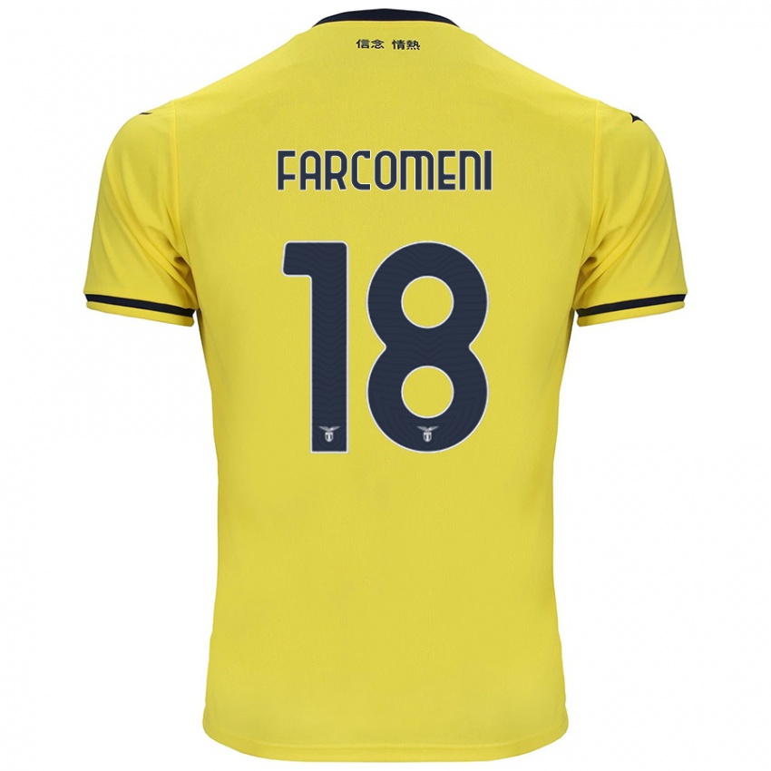 Kinder Valerio Farcomeni #18 Gelb Auswärtstrikot Trikot 2024/25 T-Shirt