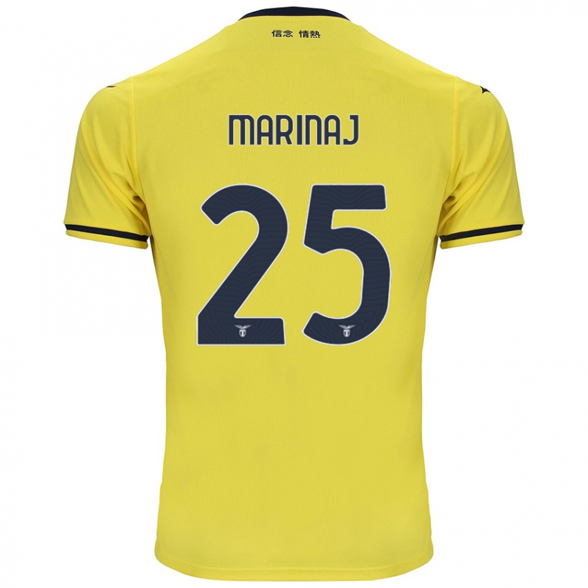 Kinder Kledi Marinaj #25 Gelb Auswärtstrikot Trikot 2024/25 T-Shirt