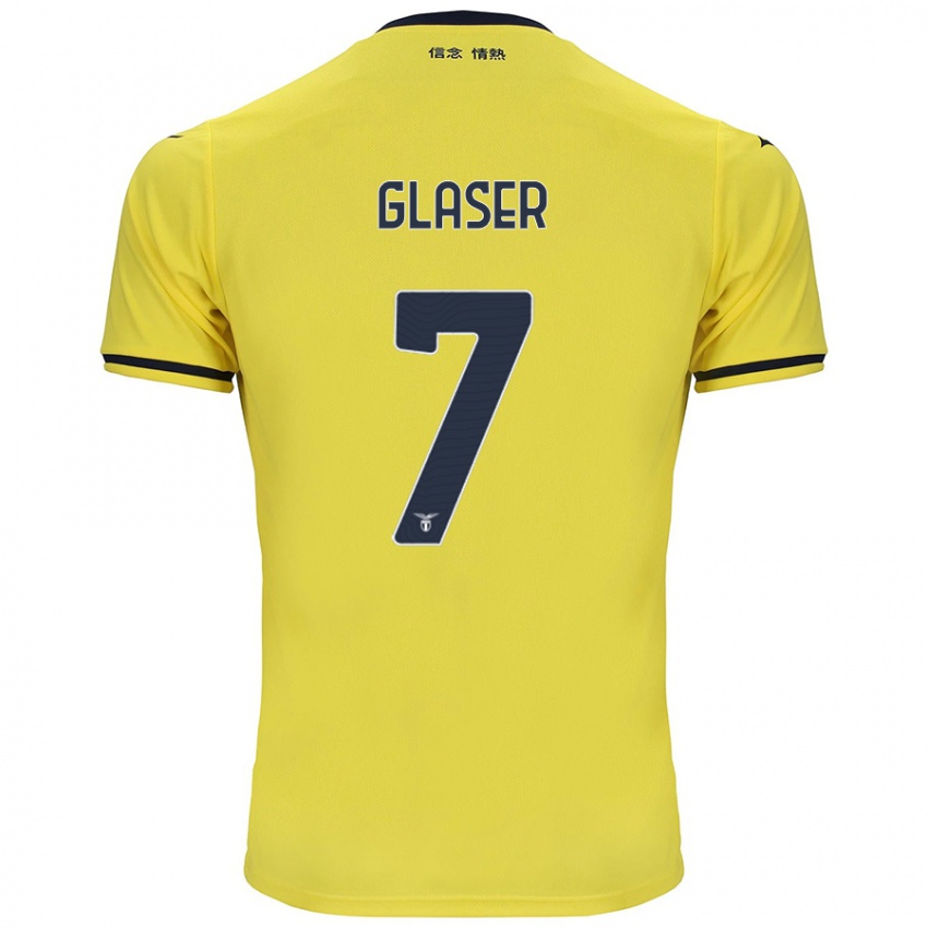 Kinder Julia Glaser #7 Gelb Auswärtstrikot Trikot 2024/25 T-Shirt