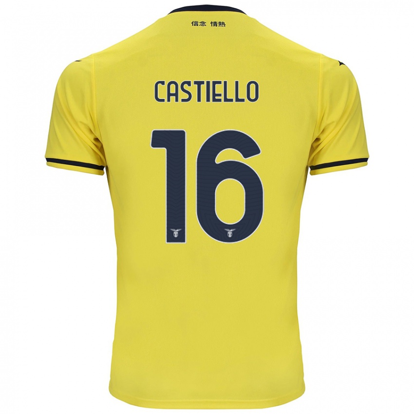 Kinder Antonietta Castiello #16 Gelb Auswärtstrikot Trikot 2024/25 T-Shirt