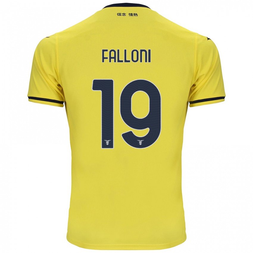 Kinder Ludovica Falloni #19 Gelb Auswärtstrikot Trikot 2024/25 T-Shirt