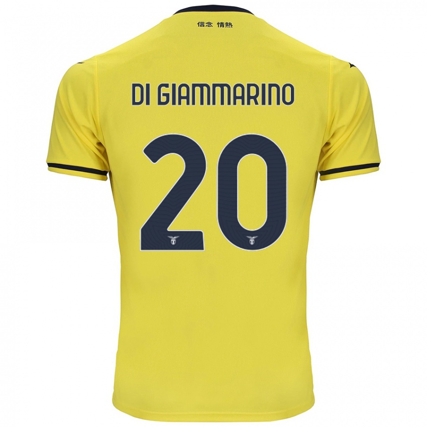 Kinder Virginia Di Giammarino #20 Gelb Auswärtstrikot Trikot 2024/25 T-Shirt