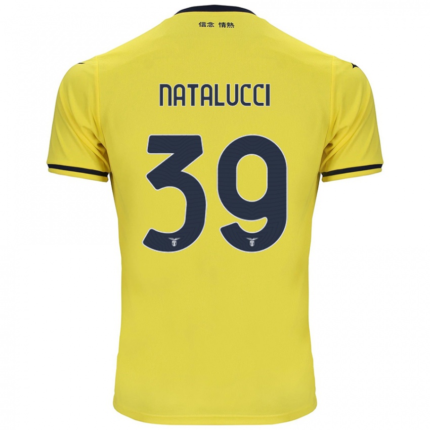 Kinder Serena Natalucci #39 Gelb Auswärtstrikot Trikot 2024/25 T-Shirt