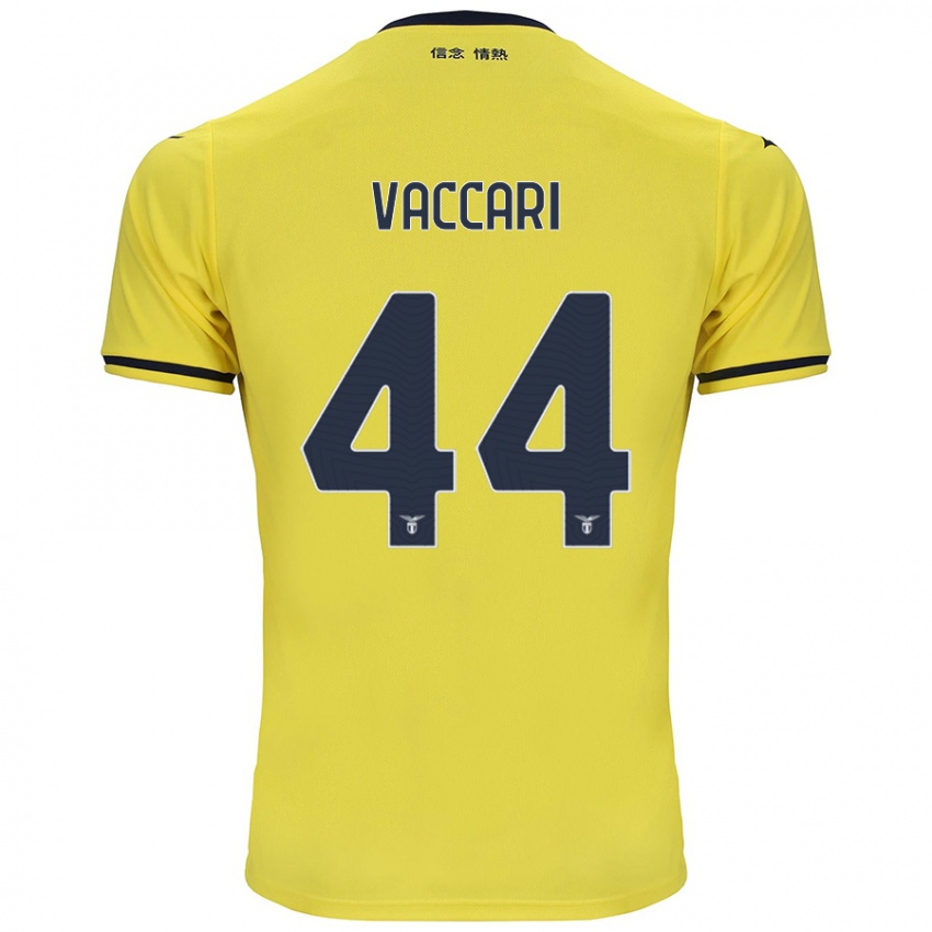 Kinder Flavia Vaccari #44 Gelb Auswärtstrikot Trikot 2024/25 T-Shirt