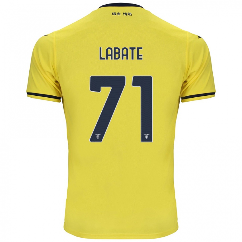 Kinder Camilla Labate #71 Gelb Auswärtstrikot Trikot 2024/25 T-Shirt